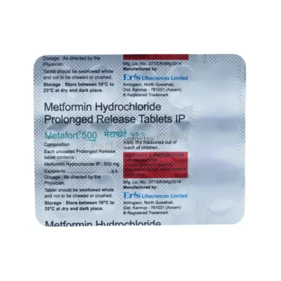 Metafort 500mg Tablet 1